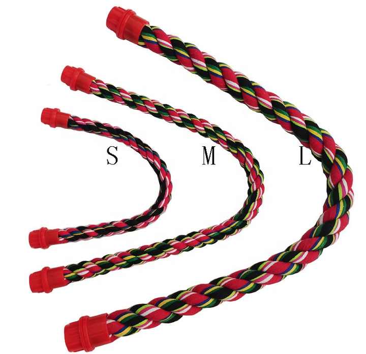 Colorful Parrot cotton rope standing stick